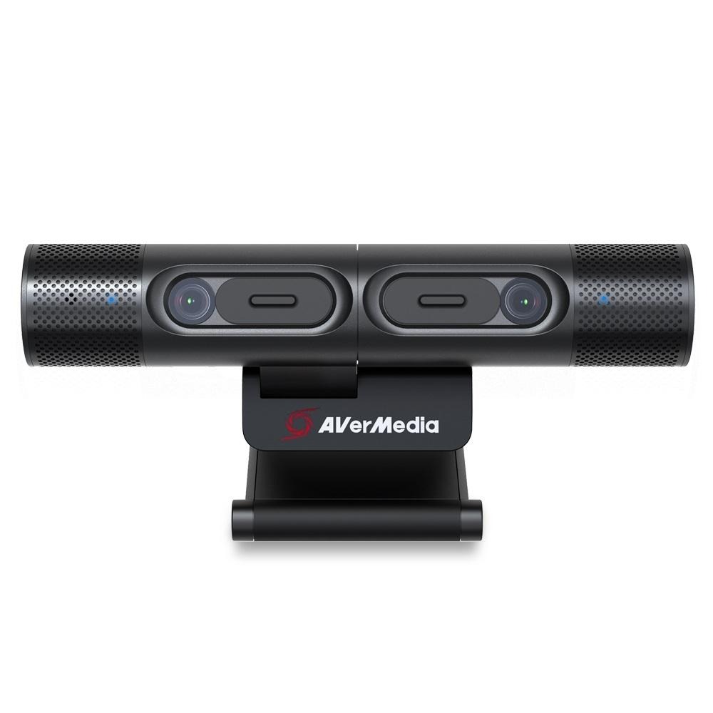 AVerMedia 圓剛 PW313D 雙鏡頭網路攝影機 雙麥克風 含腳架 Ai降噪麥克風 網路攝影機-細節圖2