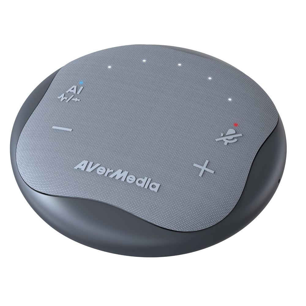 AVerMedia 圓剛 AS315 石墨黑 智慧抗噪通話會議揚聲器 通話音箱 高音質 超薄機身 光華商場-細節圖2