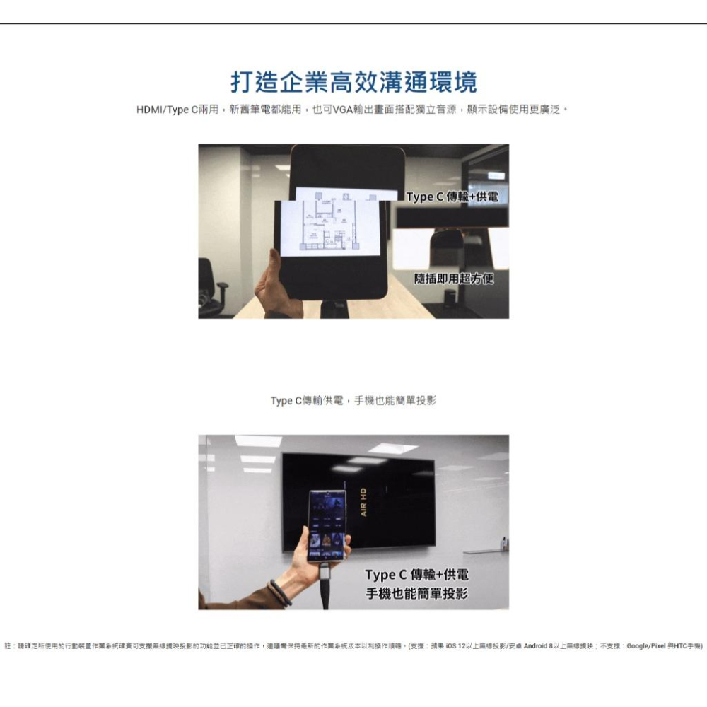 PX 大通 WTR-5500 會議通 HDMI／TYPE-C 無線會議系統 會議系統 遠端會議 線上會議 光華-細節圖6