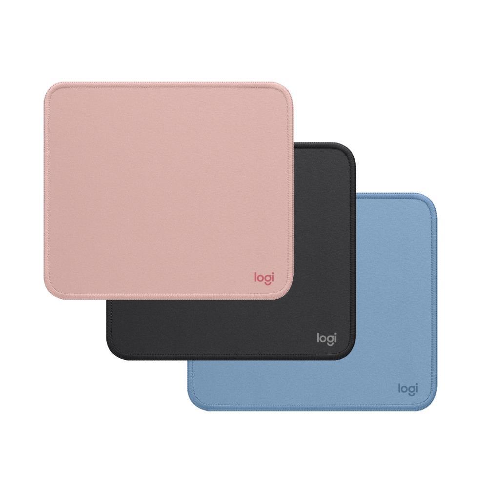 【限量促銷】光華商場 Logitech 羅技 Mouse pad 滑鼠墊 石磨黑 玫瑰粉 布面 防潑濺塗層 居家辦公兩用-細節圖2