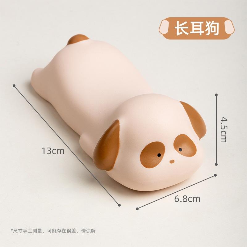 滑鼠手托手靠墊 灰色貓貓 白色兔兔 粉色豬豬 腮紅柴犬 可愛滑鼠墊 手托 護腕墊 光華商場-細節圖5