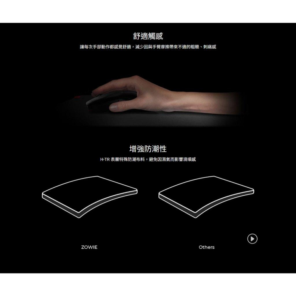 BenQ ZOWIE 卓威 H-TR 電競滑鼠墊(XL) 滑鼠墊 電競鼠墊 遊戲鼠墊 遊戲滑鼠墊 光華-細節圖7