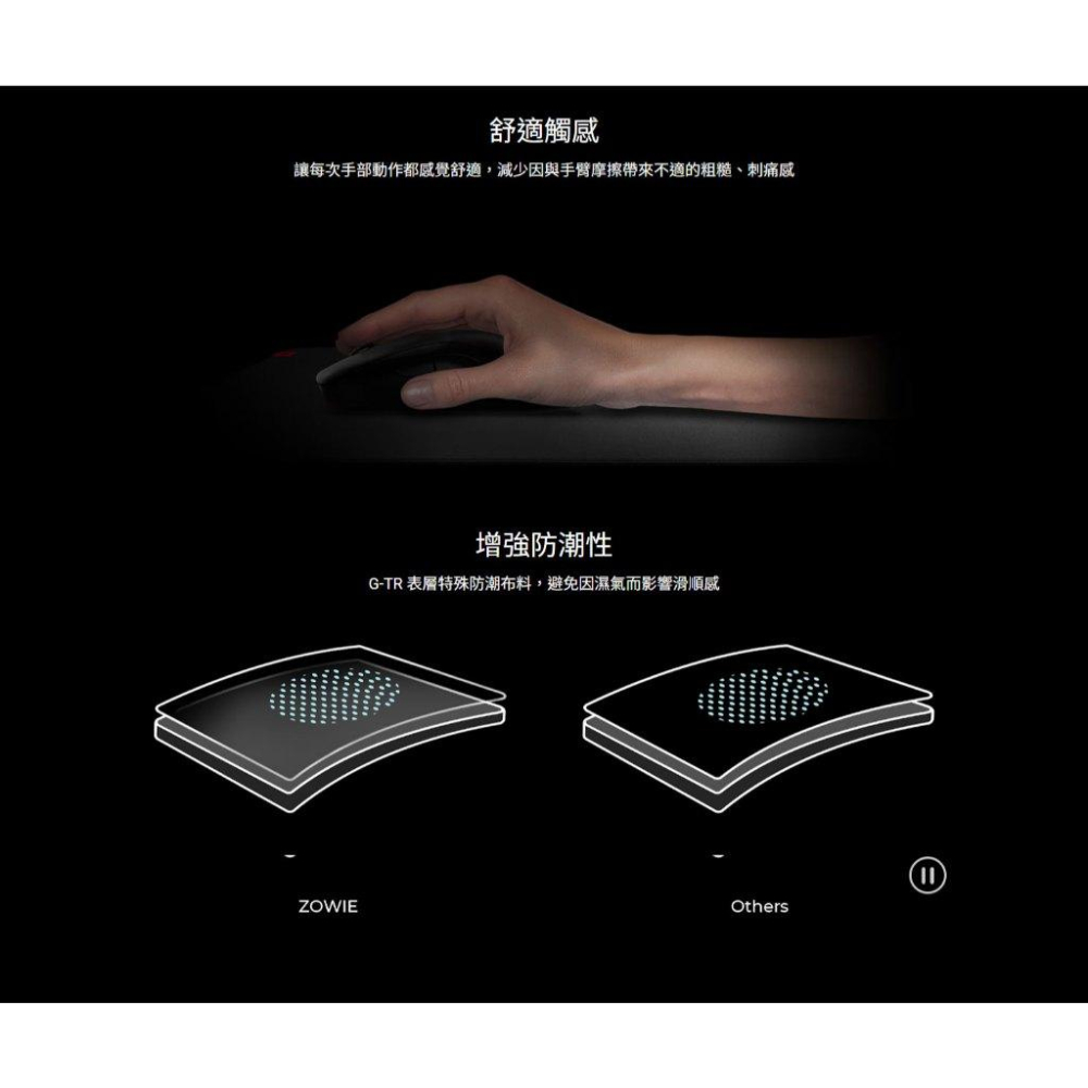 BenQ ZOWIE 卓威 G-TR 電競滑鼠墊(L) 滑鼠墊 電競鼠墊 遊戲鼠墊 遊戲滑鼠墊 光華-細節圖7