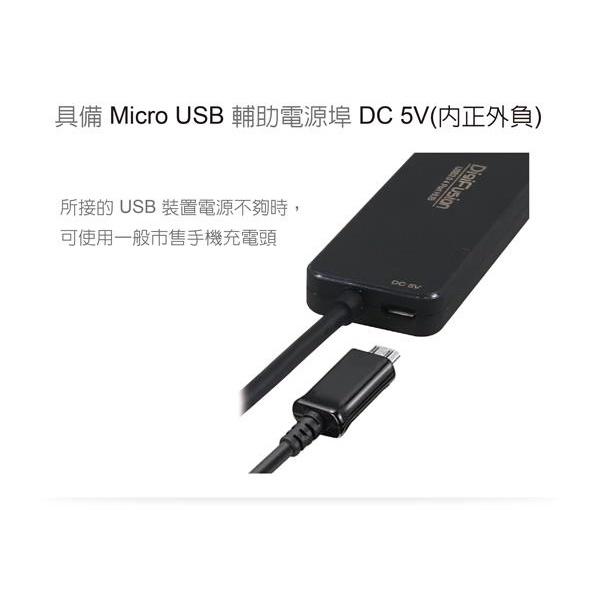 伽利略 AB3-L412 4埠 HUB 集線器 USB 3.0 線長120cm Type-A USB擴充 光華商場-細節圖4