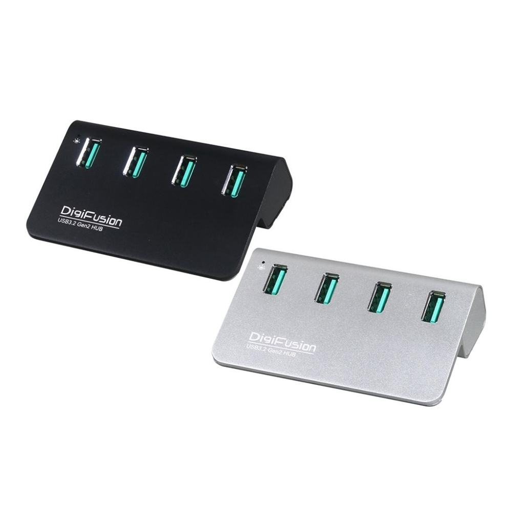 伽利略 H418S USB3.2 Gen2 4埠 鋁合金Hub + 電源變壓器 鋁合金 USB擴充 集線器 光華商場-細節圖2