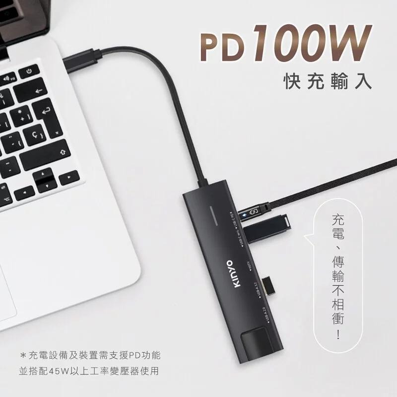 KINYO KCR-416 Type-C 六合一多功能擴充座 RJ45 PD 快充 OTG 擴充座 HUB 光華商場-細節圖6