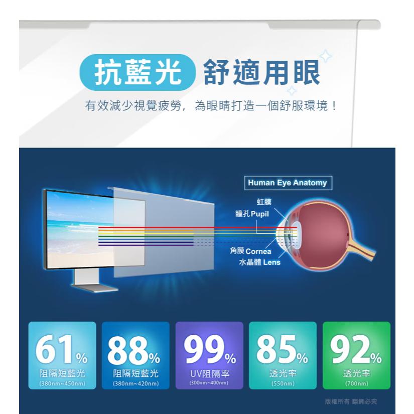 aibo 鈞嵐 FG-JN27PLB 藍光防護專家 27吋 抗藍光液晶螢幕護目鏡 抗藍光護目鏡 護眼 光華-細節圖4