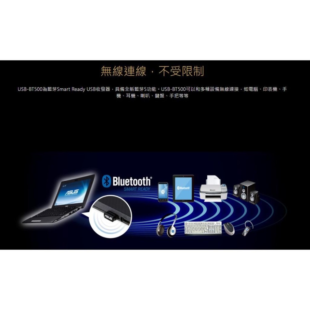 【新版到貨】ASUS 華碩 USB-BT600／BT540 藍芽6.0 USB接收器 藍芽接收器 接收器 6.0 公司貨-細節圖5