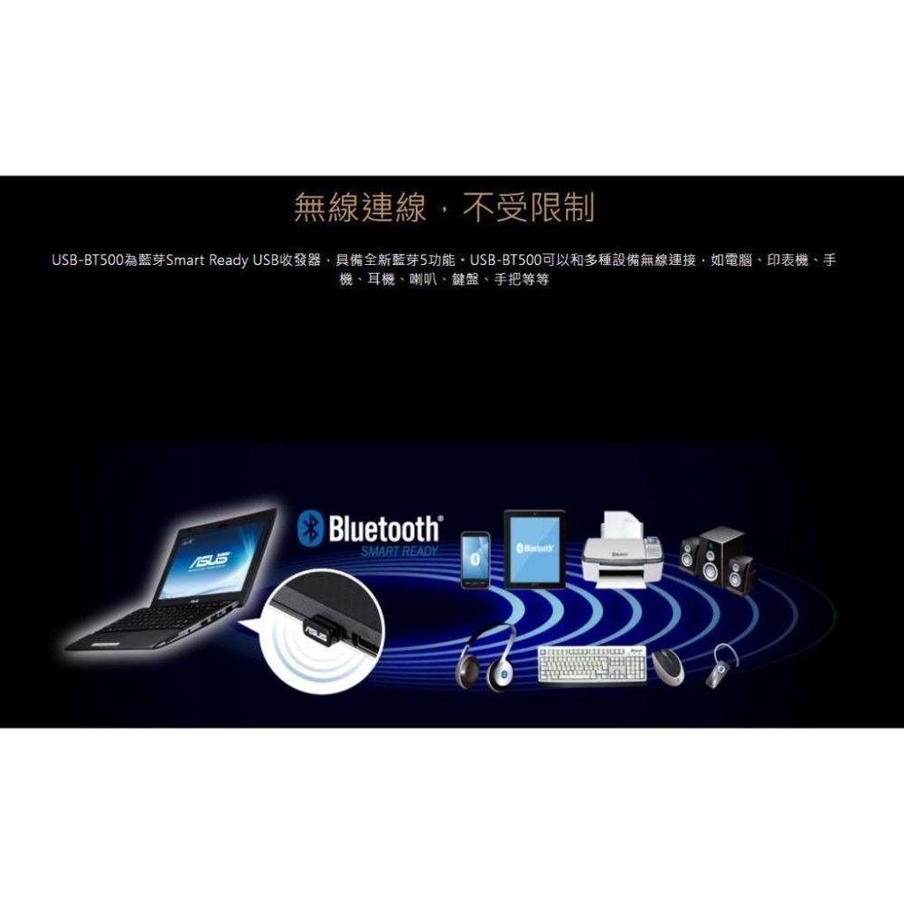 【新版到貨】ASUS 華碩 USB-BT600／BT540 藍芽6.0 USB接收器 藍芽接收器 接收器 6.0 公司貨-細節圖5