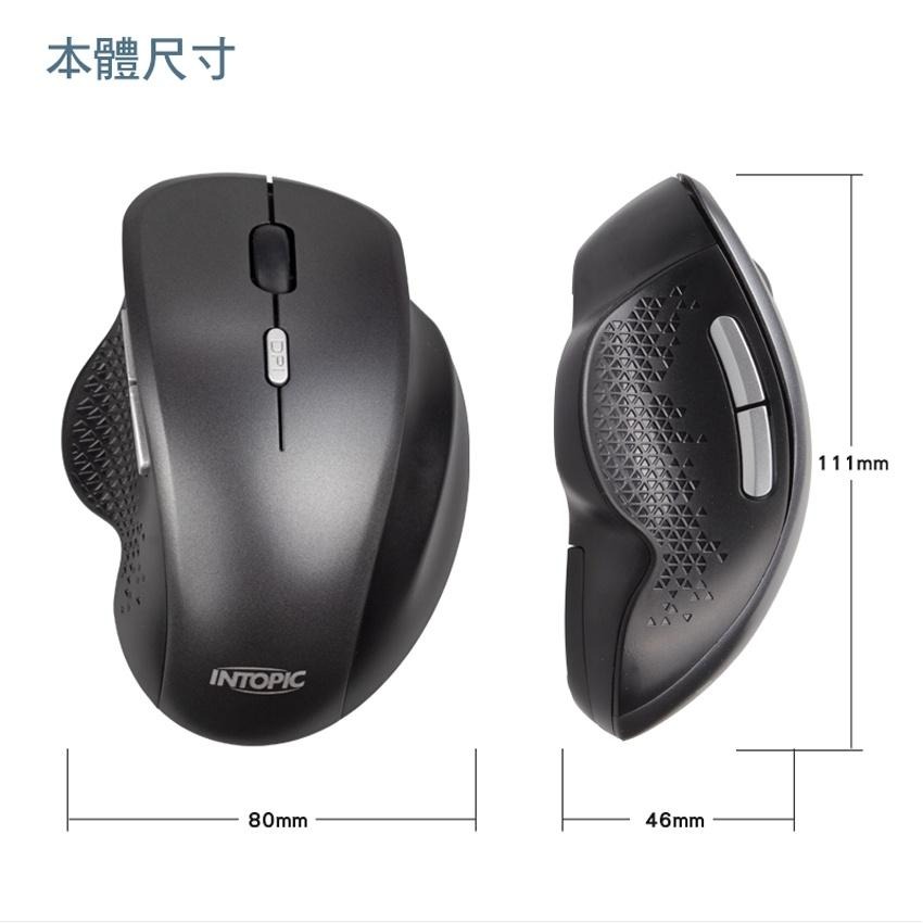 INTOPIC 廣鼎 MSW-Q770 飛碟無線靜音滑鼠 2.4GHz 無線滑鼠 白色 灰黑色 靜音鼠 光華商場-細節圖7