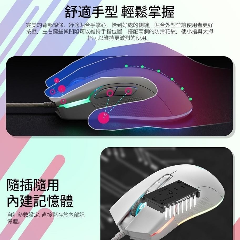 【熱銷款】iRocks 艾芮克 M31E RGB 光學遊戲滑鼠 有線滑鼠 辦公滑鼠 DPI 有線鼠 光學鼠 光華商場-細節圖6