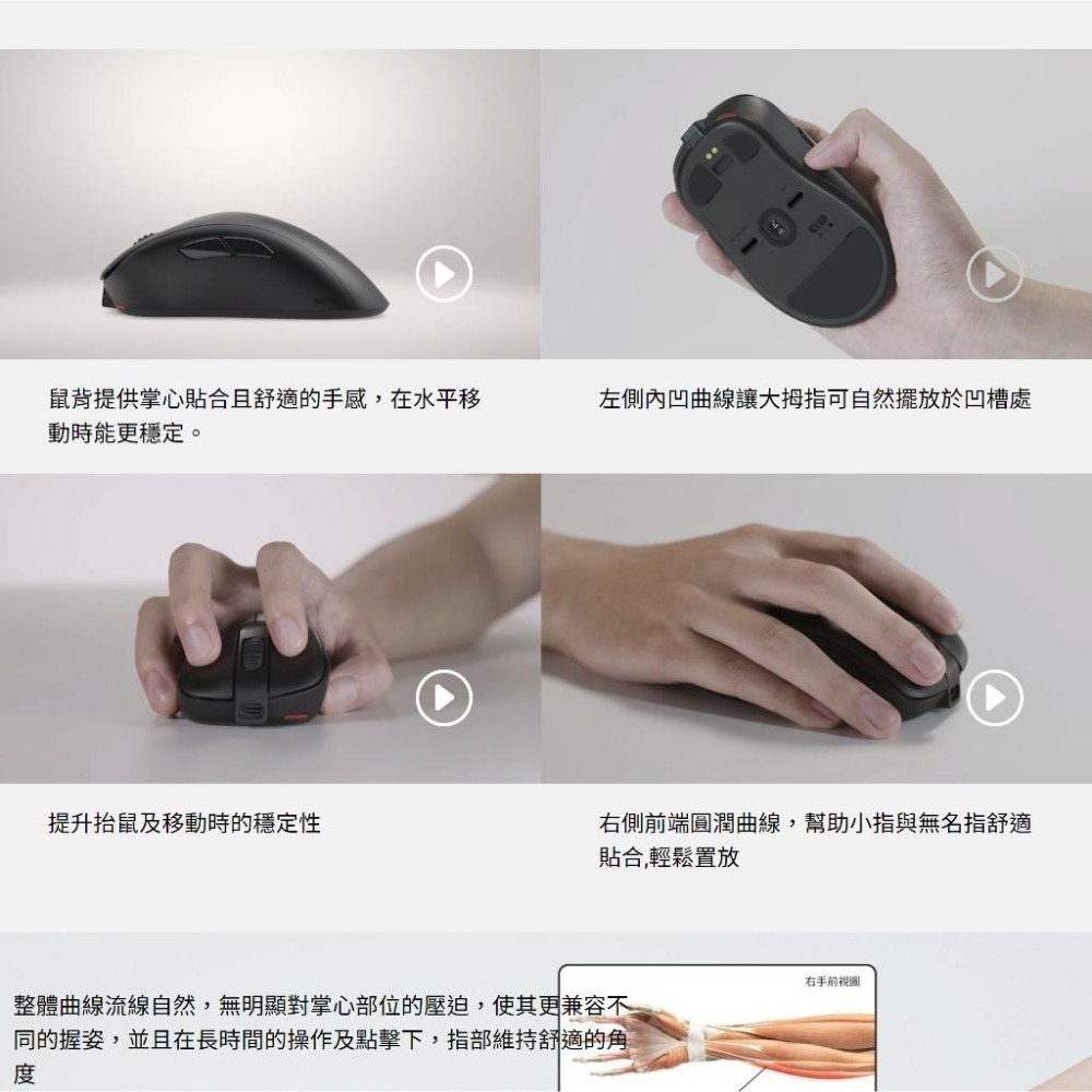 【現貨熱銷】BenQ ZOWIE 卓威 EC1-DW／EC2-DW／EC3-DW－4K 無線電競滑鼠 無線滑鼠 電競滑鼠-細節圖4