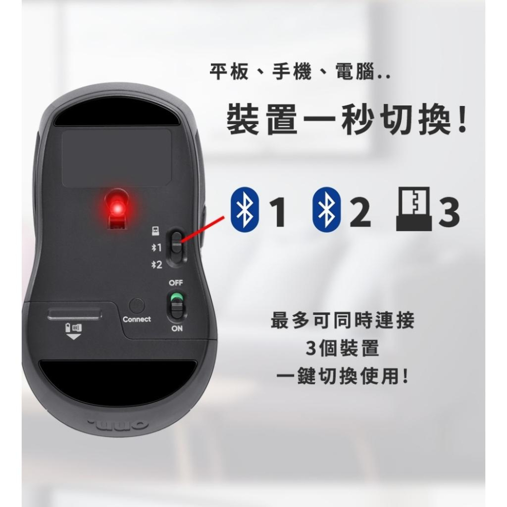 【限時活動】LEXMA B850R 多工時尚 無線 藍牙 2.4G 雙模滑鼠 無線滑鼠 接收器 光華商場-細節圖5