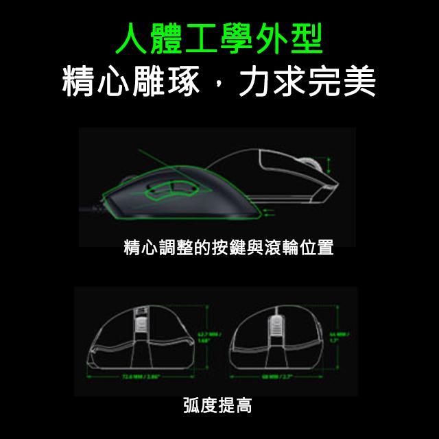 【免運】Razer 雷蛇 煉獄奎蛇 DeathAdder V3 有線滑鼠 電競滑鼠 RZ01-04640100-R3M1-細節圖4