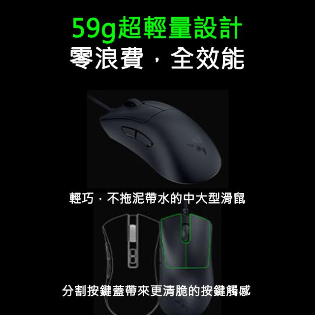 【免運】Razer 雷蛇 煉獄奎蛇 DeathAdder V3 有線滑鼠 電競滑鼠 RZ01-04640100-R3M1-細節圖5