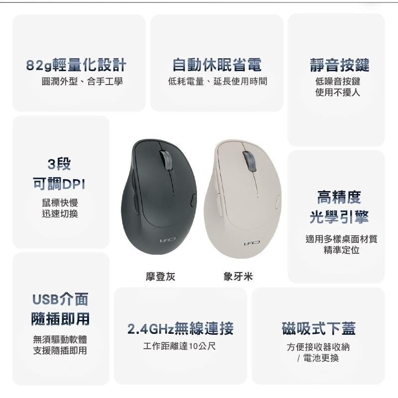 Intopic 廣鼎 MSW-Q773 2.4GHz 飛碟無線靜音滑鼠 無線滑鼠 靜音滑鼠 UFO 光華商場-細節圖4