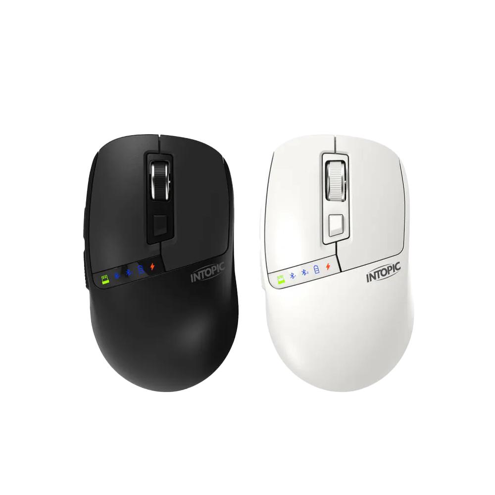 Intopic 廣鼎 MSW-D170 無線雙模充電滑鼠 無線滑鼠 辦公滑鼠 光學滑鼠 藍芽滑鼠 光華-細節圖2