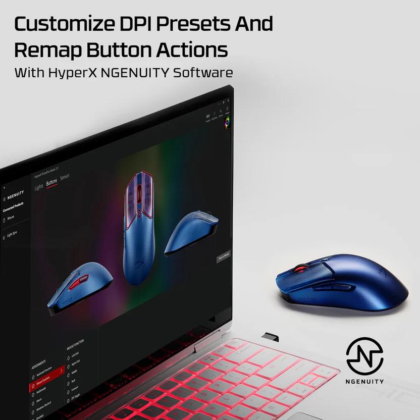 HyperX Pulsefire Haste 2 S－Wireless 無線電競滑鼠 電競滑鼠 遊戲滑鼠 無線滑鼠 光華-細節圖8