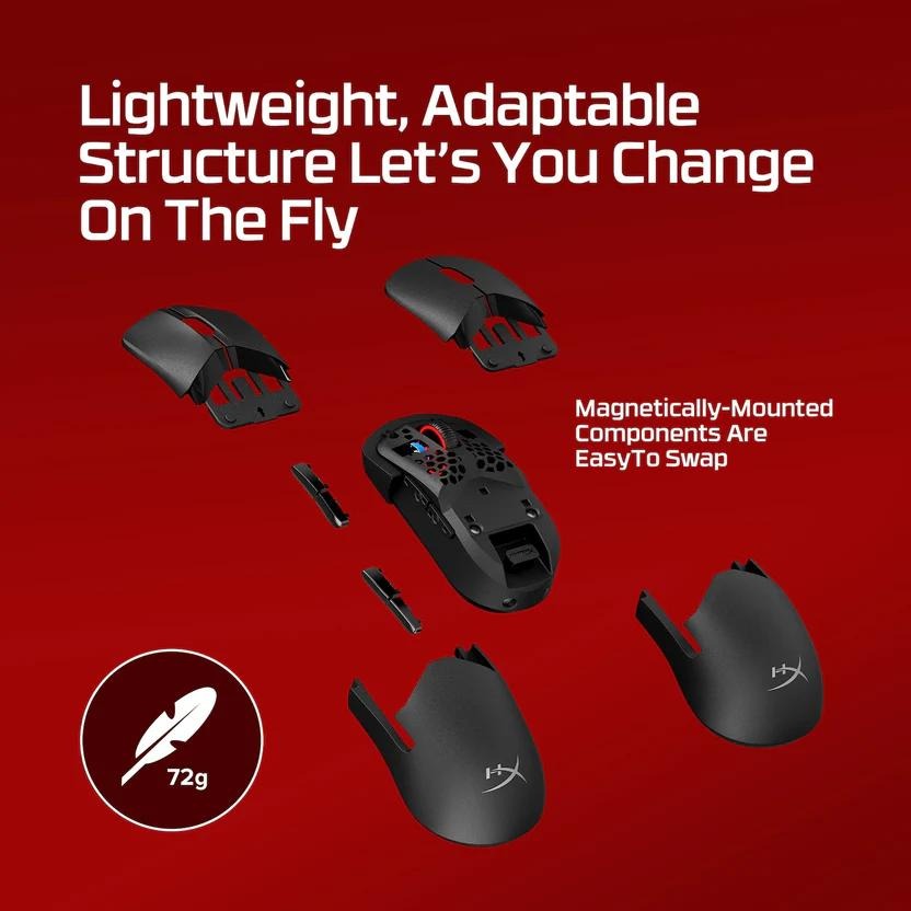 HyperX Pulsefire Saga－4K 無線電競滑鼠 電競滑鼠 遊戲滑鼠 無線滑鼠 有線滑鼠 光華-細節圖3