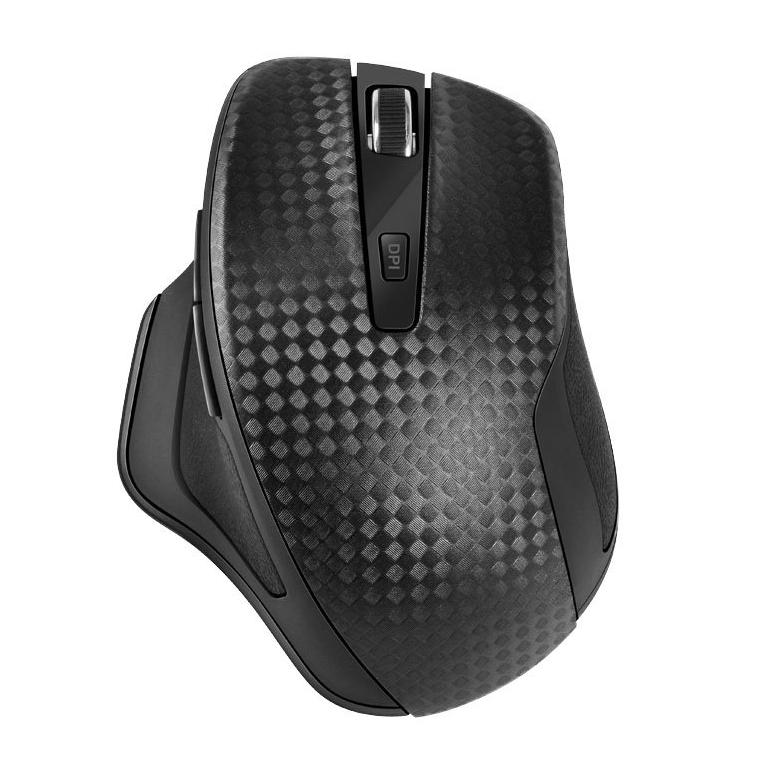 【限時活動】LEXMA 雷馬 MS650R 無線滑鼠 卡夢紋 靜音滑鼠 藍光 黑/紅 光華商場-細節圖2