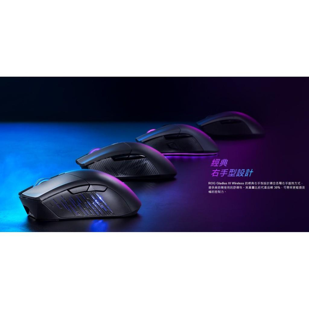 【熱銷】ASUS 華碩 ROG Gladius III 神鬼戰士 有線滑鼠 機械式微動 電競滑鼠 公司貨-細節圖6