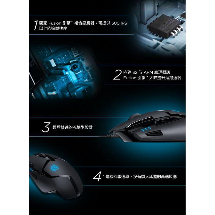 【現貨熱銷】Logitech 羅技 G402 高速追蹤 電競 遊戲滑鼠 有線滑鼠 DPI 公司貨 光華商場-細節圖3