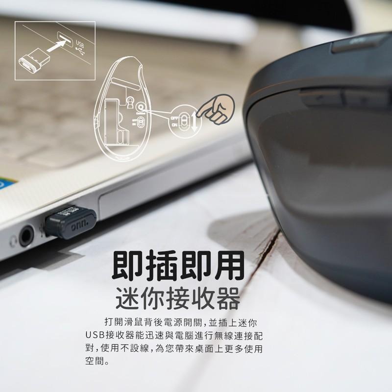 【限時活動】LEXMA 雷馬 M985R 無線滑鼠人體工學 直立 垂直側握 2.4GHz 無線 公司貨 光華商場-細節圖7