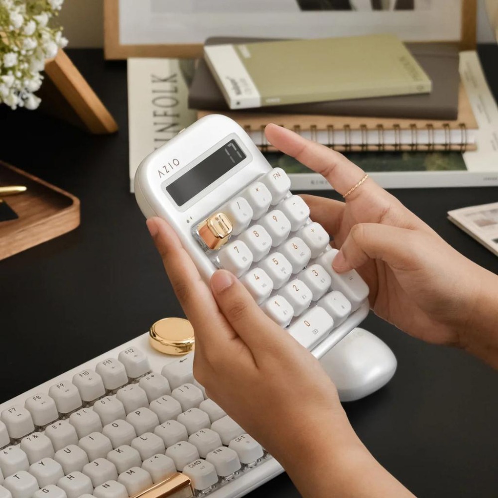 AZIO IZO藍牙計算機鍵盤 梨花白 鳶尾藍 巴洛克玫瑰 沉墨柳 櫻草粉 薄荷綠 大黃蜂 青軸 紅軸 計算機 光華商場-細節圖6