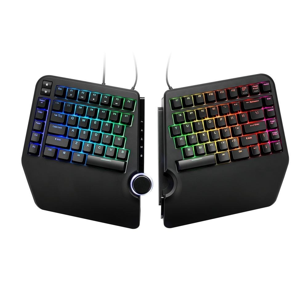 【好禮贈】iRocks 艾芮克 K59M 分離式 人體工學 機械鍵盤 Cherry軸 紅軸 茶軸 光華商場-細節圖2