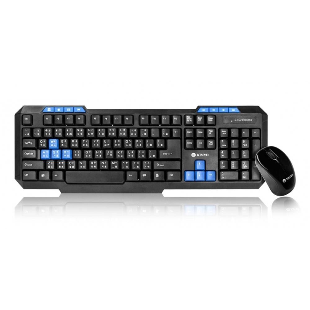 KINYO 耐嘉 GKBM-881 2.4GHz 無線鍵鼠組 鍵鼠組 無線滑鼠 無線鍵盤 1000DPI 智慧睡眠-細節圖2
