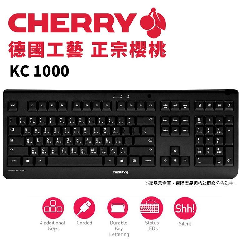CHERRY 櫻桃 KC1000 USB 有線 薄膜鍵盤 CH-KB-1000-B 有線鍵盤 靜音按鍵 黑色 光華商場-細節圖3