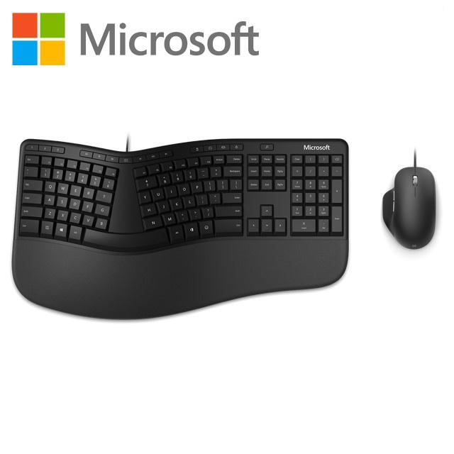 Microsoft 微軟 人體工學有線鍵鼠組 RJU-00017 鍵盤滑鼠組 有線鍵盤 有線滑鼠 辦公鍵鼠組 光華商場-細節圖2