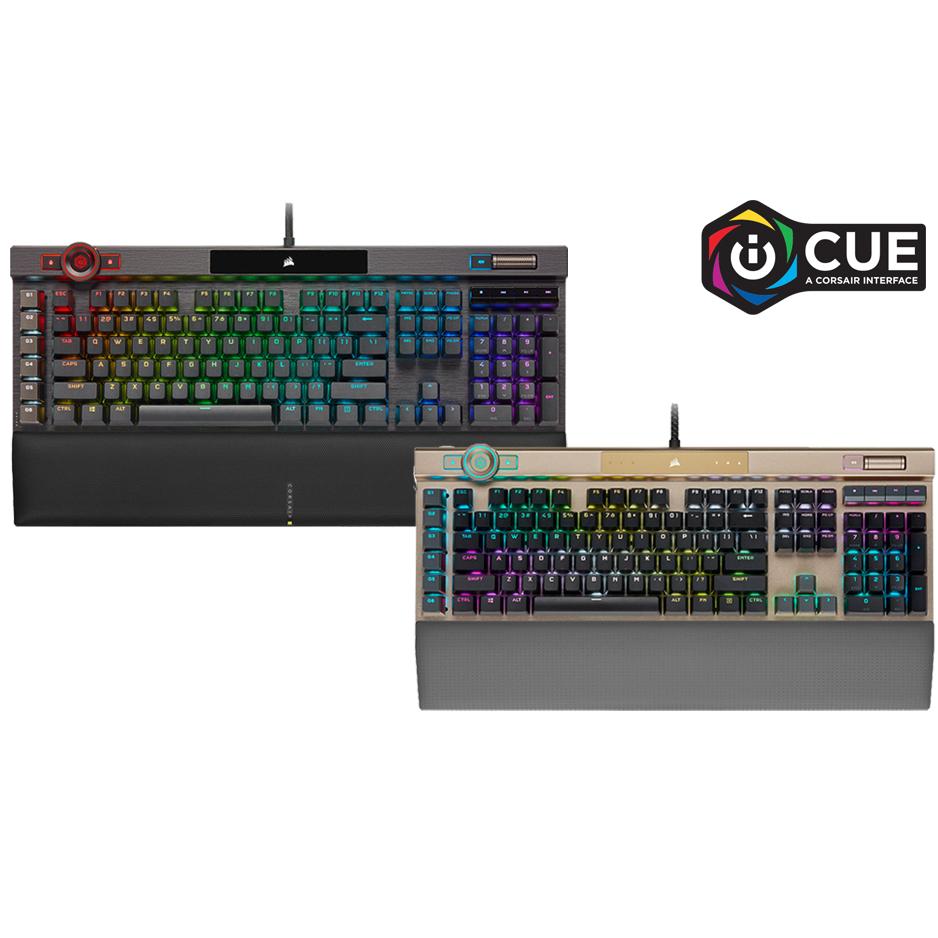 CORSAIR 海盜船 K100 OPX RGB 光軸 有線鍵盤 中文 英文 黑色 玫瑰金 電競鍵盤 光華商場-細節圖2