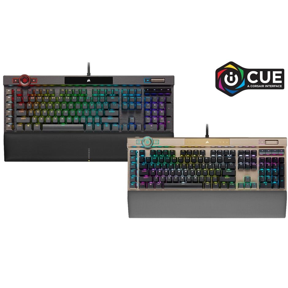 CORSAIR 海盜船 K100 OPX RGB 光軸 有線鍵盤 中文 英文 黑色 玫瑰金 電競鍵盤 光華商場-細節圖2
