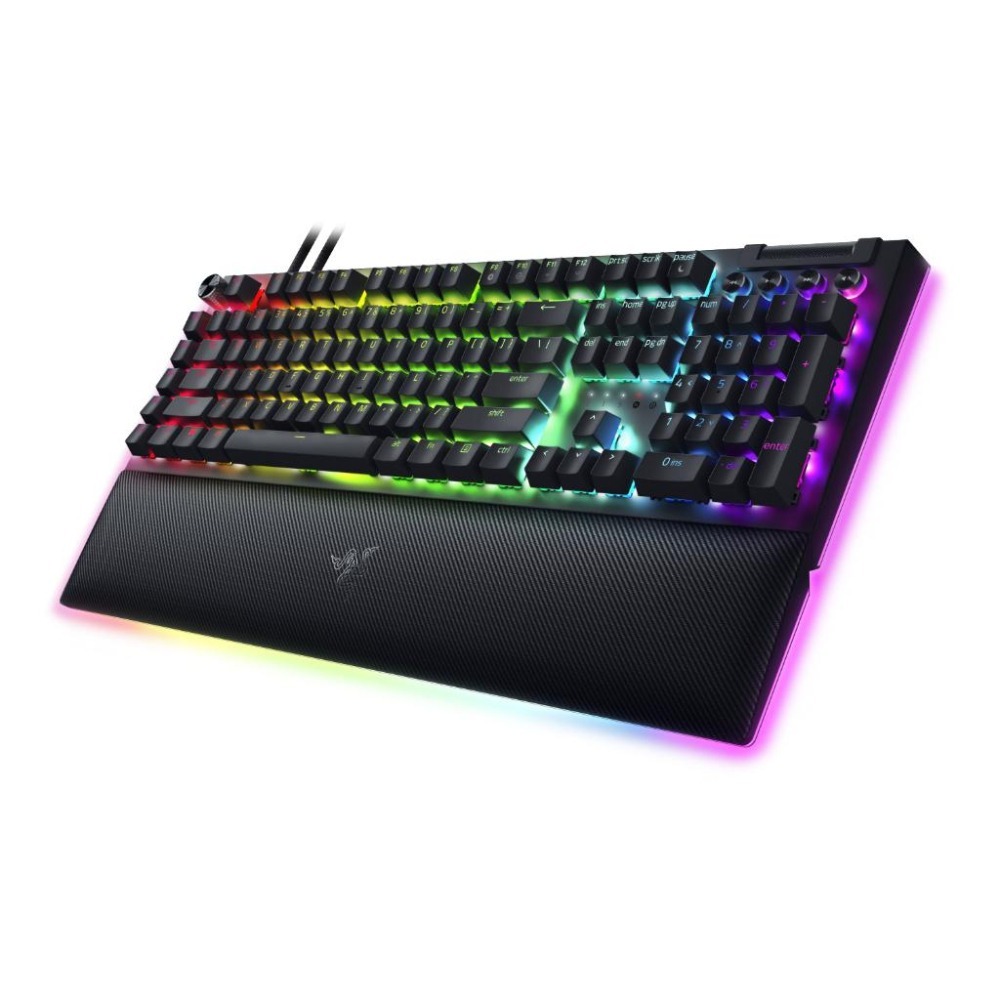 Razer 雷蛇 BLACKWIDOW 黑寡婦蜘蛛幻彩版 V4 Pro 綠軸 黃軸 電競鍵盤 有線鍵盤 中文鍵盤-細節圖2