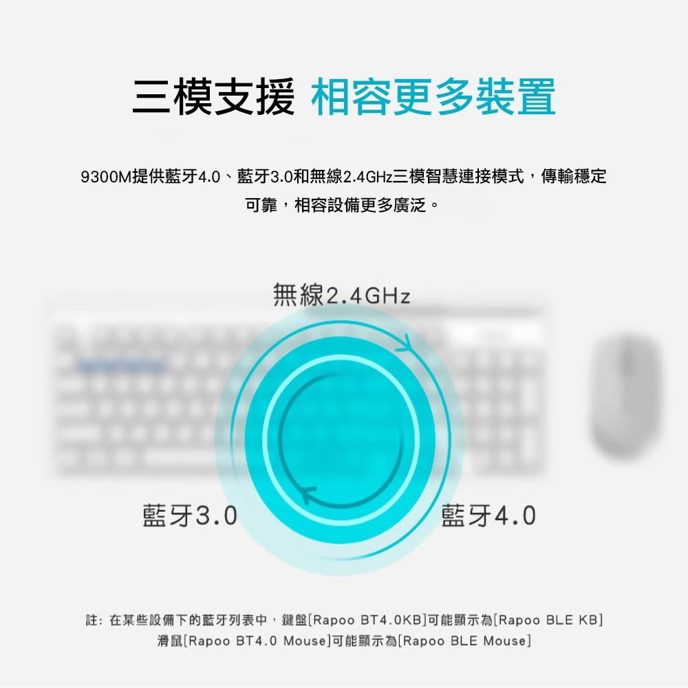 Rapoo 雷柏 9300M 多模式無線鍵鼠組 鍵鼠組 鼠鍵組 無線鍵盤 無線滑鼠 藍芽5.0 2.4G 光華-細節圖4