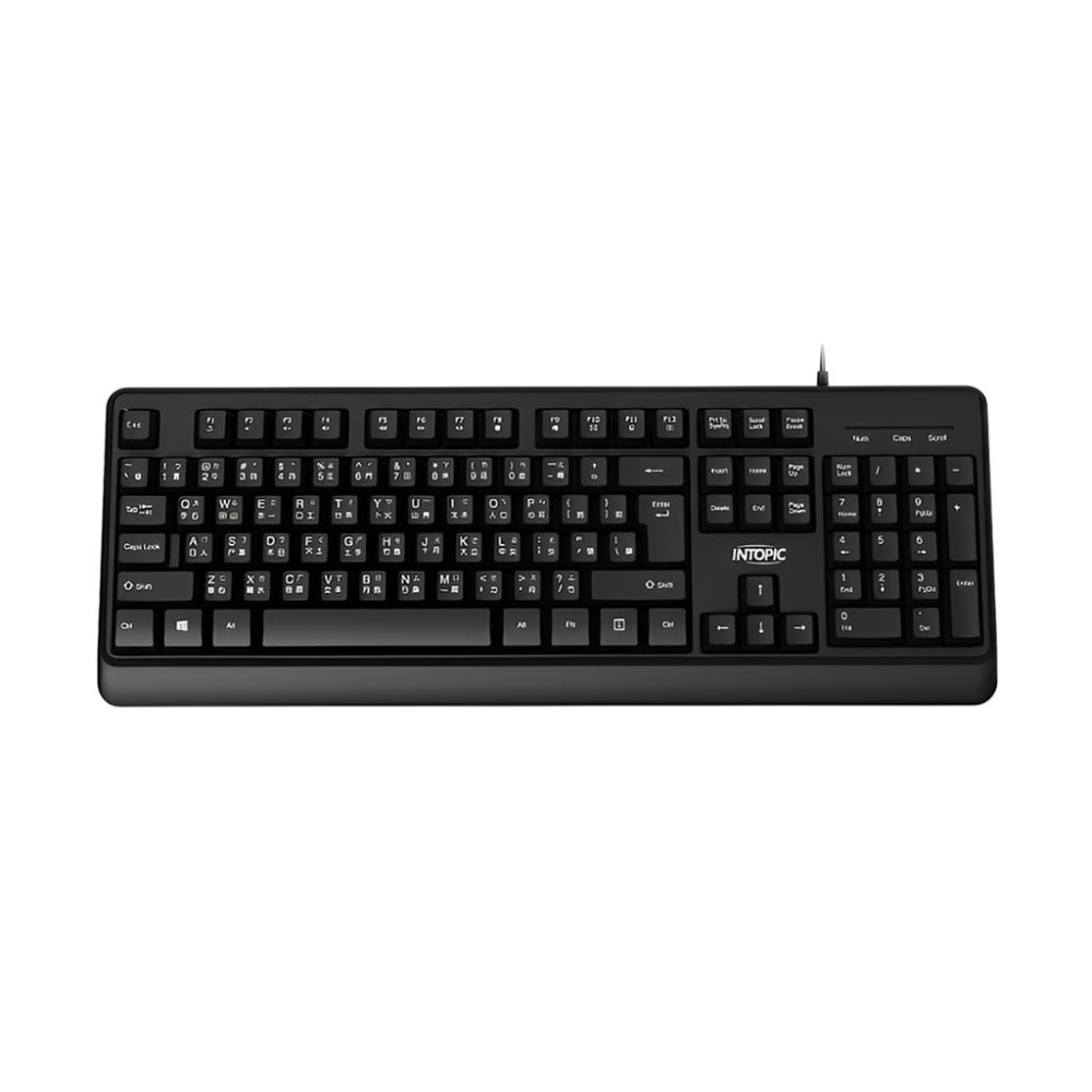 Intopic 廣鼎 KBD-102 防潑水多媒體有線鍵盤 防潑水 有線鍵盤 光華商場-細節圖2