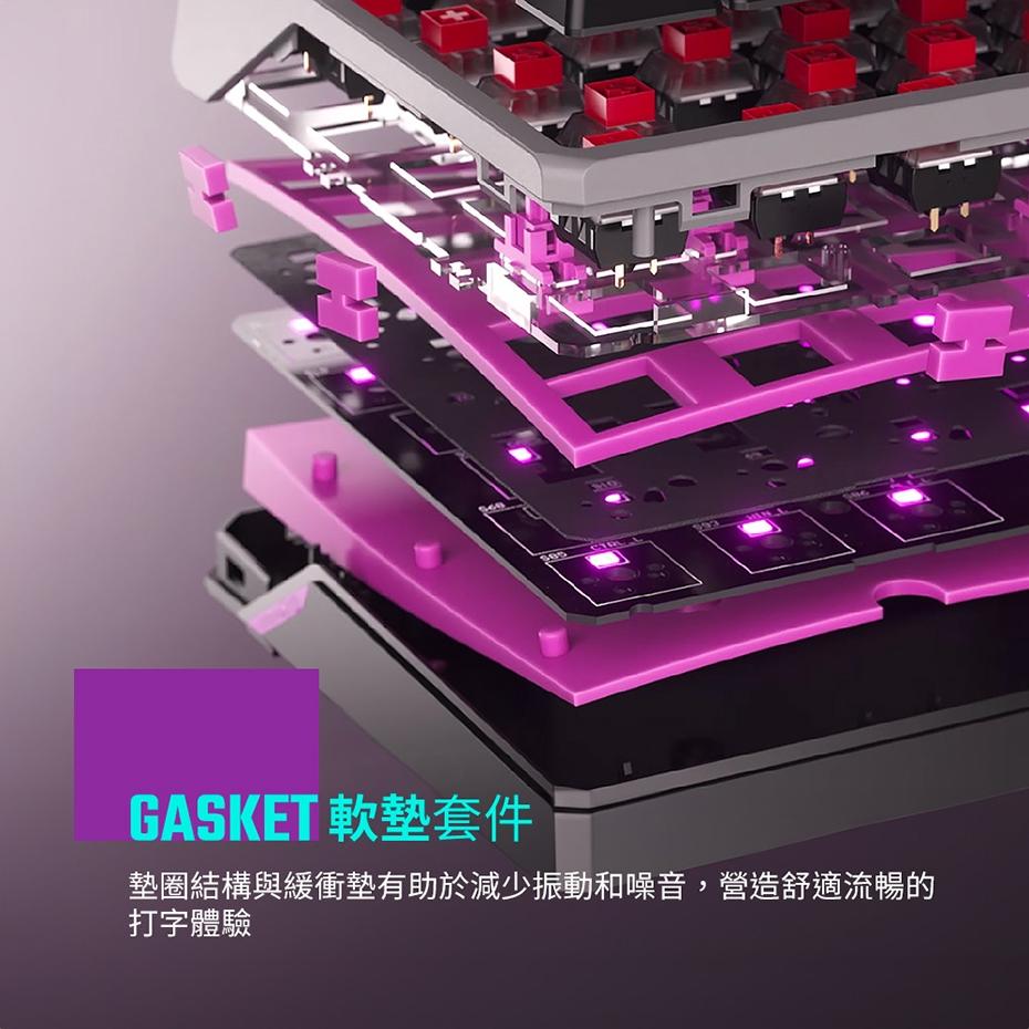 【鍵軸熱插拔】Cooler Master 酷碼 MK770 RGB 中文 三模 機械鍵盤 遊戲鍵盤 無線鍵盤 紅軸/白軸-細節圖4