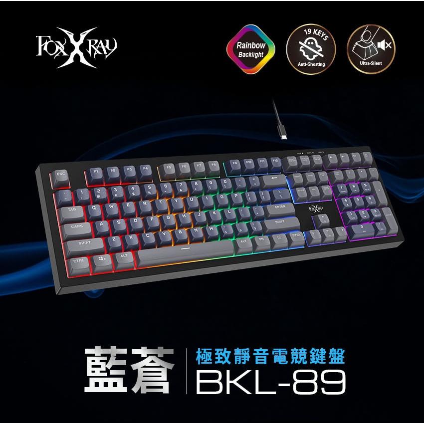 Intopic 廣鼎 FOXXRAY FXR-BKL-89 藍蒼極致靜音電競鍵盤 電競鍵盤 有線鍵盤 遊戲鍵盤 光華-細節圖3