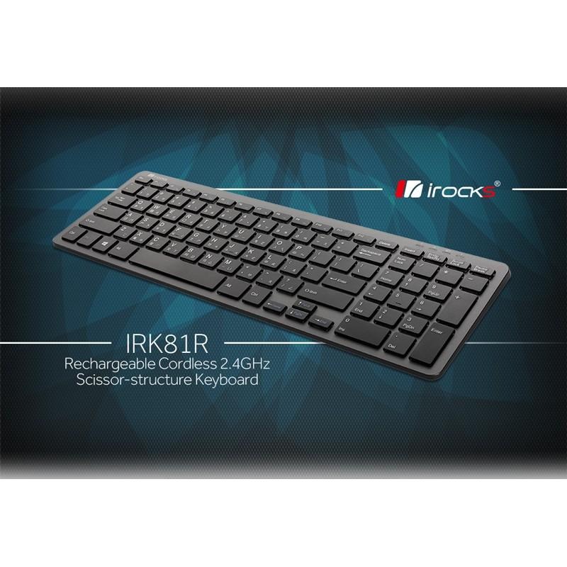 【熱銷款】iRocks 艾芮克 K81R 無線剪刀腳薄型鍵盤 2.4GHz 無線鍵盤 超薄鍵盤 IRK81R 光華商場-細節圖3