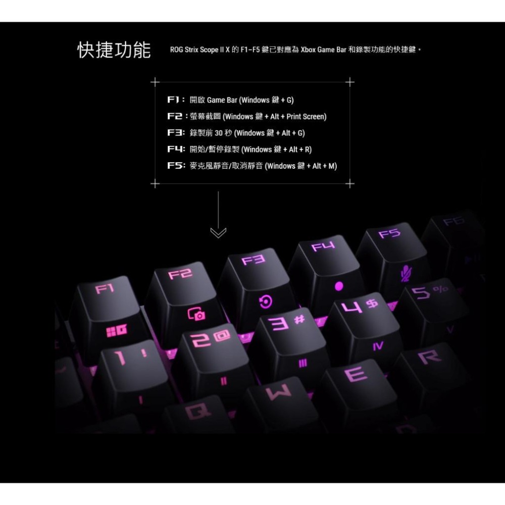 ASUS 華碩 ROG Strix Scope II X 機械式電競鍵盤 電競鍵盤 遊戲鍵盤 機械鍵盤 公司貨 光華-細節圖5