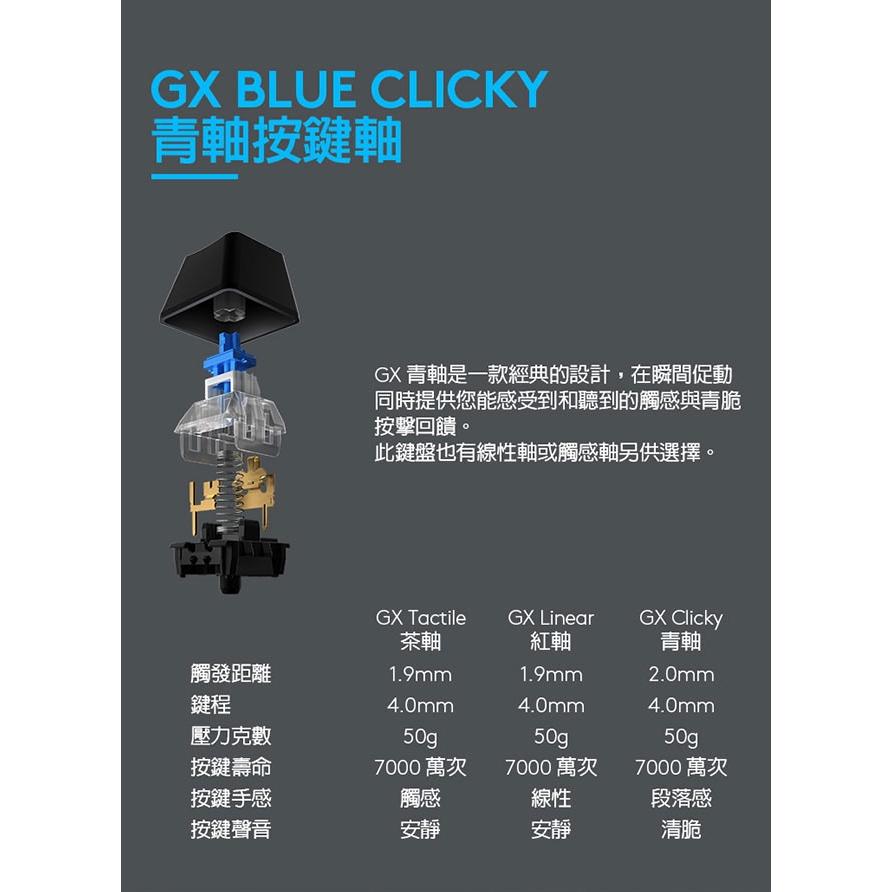 光華商場 Logitech 羅技 G512 RGB 機械式 中文版 遊戲鍵盤 青軸 茶軸 有線鍵盤 鋁合金-細節圖3