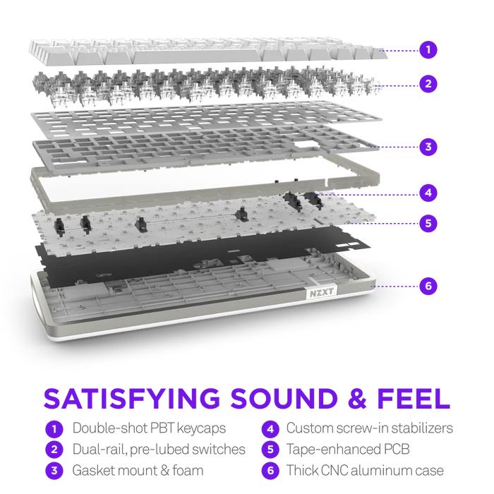 NZXT 恩傑 Function Elite MiniTKL 機械式電競鍵盤 磁軸/8K輪詢/專業調聲/鋁合金 光華-細節圖6