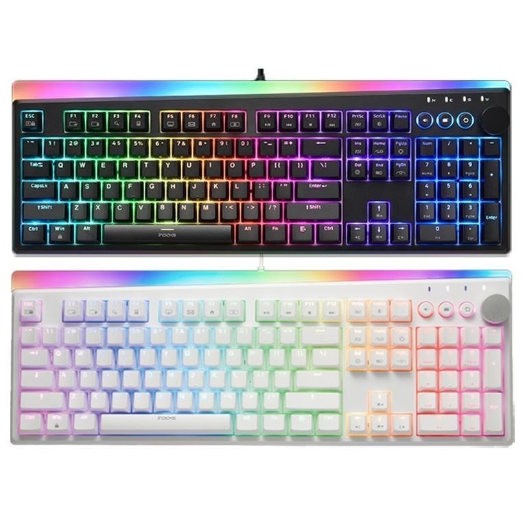 【熱銷品】iRocks 艾芮克 K71M RGB 電競鍵盤 機械式鍵盤 粉色 白色 黑色 青軸 茶軸 紅軸 光華商場-細節圖2