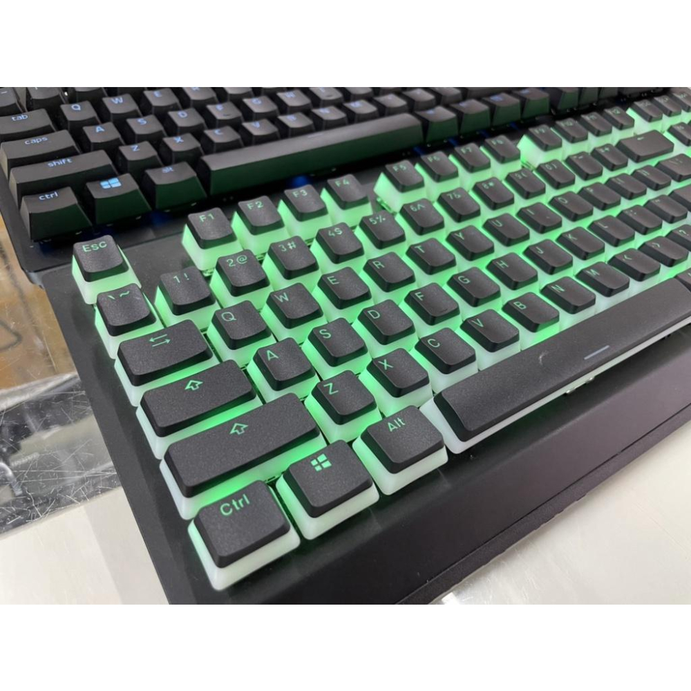 【現貨免運】PBT 布丁 機械鍵盤專用 黑色 白色 粉色 鍵帽 OEM 英文 英刻 108鍵 鍵盤-細節圖7