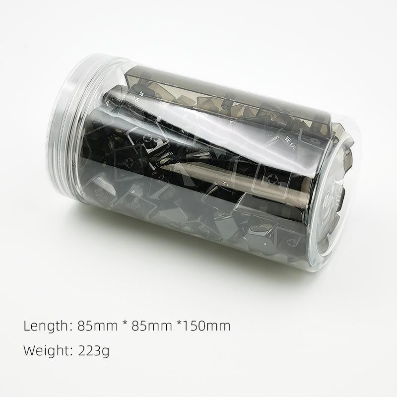 Crystal V2 Black／White 十字軸 水晶鍵帽 119键  水晶黑／水晶白 V2 小全套 透明鍵帽 光華-細節圖7