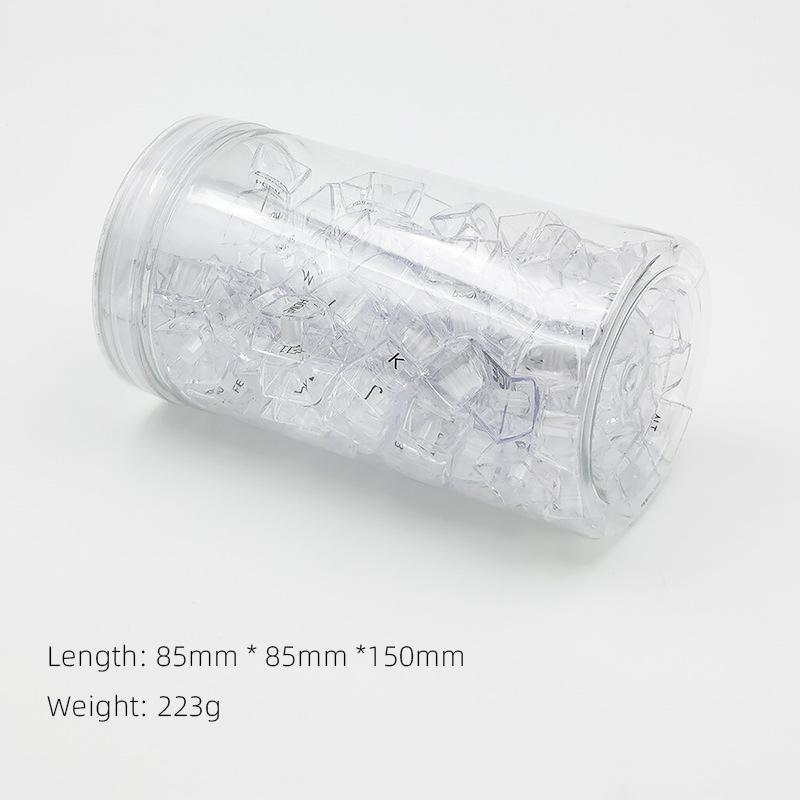 Crystal V2 Black／White 十字軸 水晶鍵帽 119键  水晶黑／水晶白 V2 小全套 透明鍵帽 光華-細節圖8