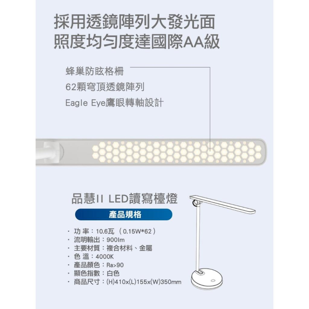 Philips 飛利浦 TD03 品慧二代 LED全光譜讀寫檯燈 讀寫檯燈 檯燈 LED 66137 光華商場 公司貨-細節圖7