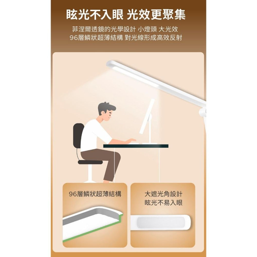 Philips 飛利浦 TD04 66248品誠 讀寫檯燈 書桌燈 閱讀燈 學習燈 無藍光 高顯色 光華商場 公司貨-細節圖5