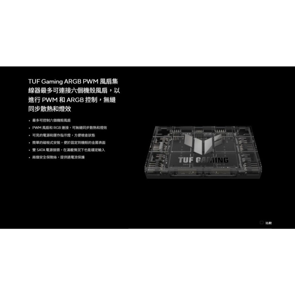 ASUS 華碩 TUF Gaming ARGB PWM 風扇集線器 HUB 風扇控制器 控制器 PWM控制器 光華-細節圖3